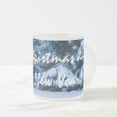 冬林クリスマスツリー フロストグラスマグカップ (正面右)