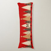 冬林クリスマスモノグラム ボディピロー (正面縦)