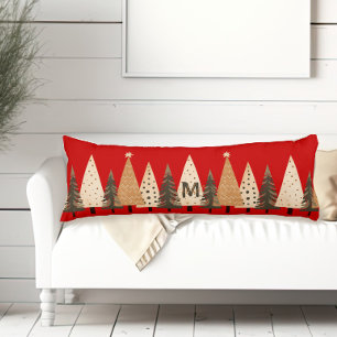 冬林クリスマスモノグラム ボディピロー