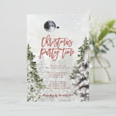 冬林サンタクリスマスパーティの招待状 招待状 (スタンド正面)