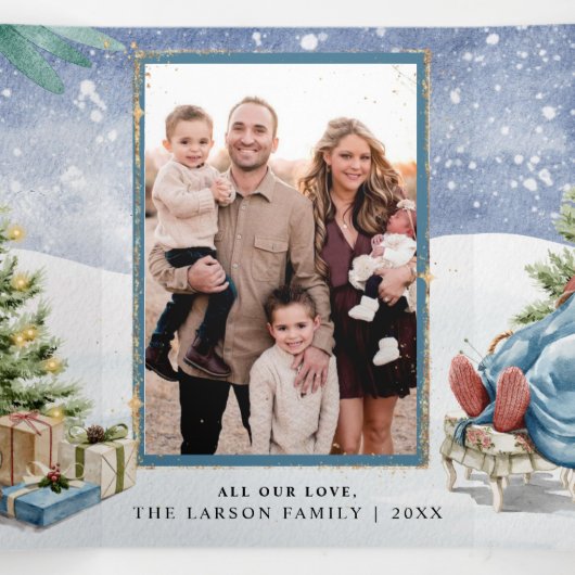 冬林ストーリーブックアニマルズトリフォールドカード 三つ折りカード (内部中)