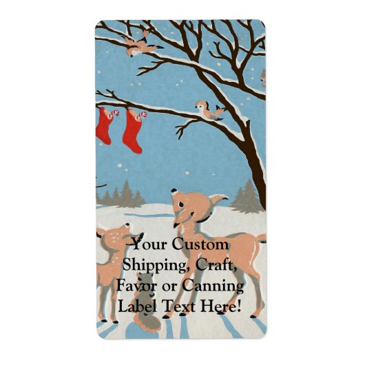 冬林動物 ラベル (正面)
