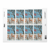 冬林動物 ラベル (フルシート)