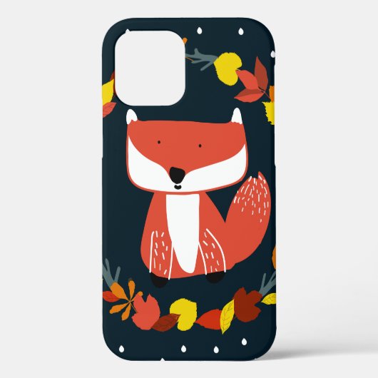冬林型の美しいキツネ Case-Mate iPhoneケース (裏面)