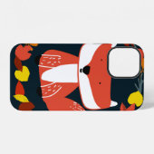 冬林型の美しいキツネ iPhoneケース (裏面横)