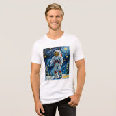 冬林宇宙飛行士 トライブレンドＴシャツ (正面全面)