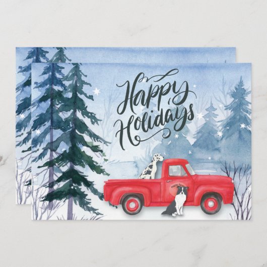 冬林赤トラック犬事企業の業 シーズンカード (正面/裏面)