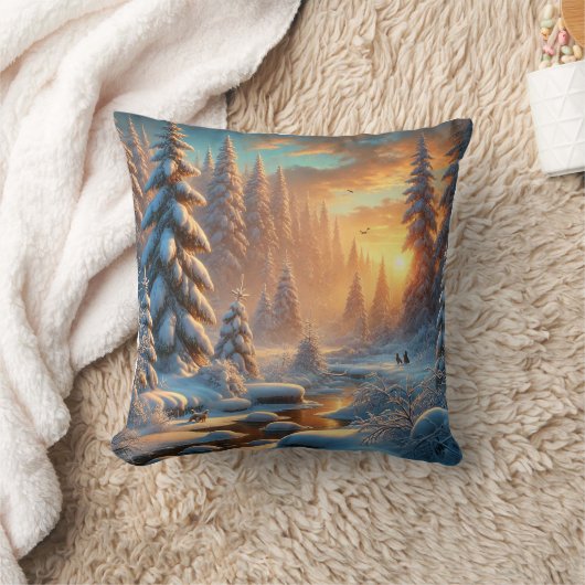 冬林 クッション (ブランケット)