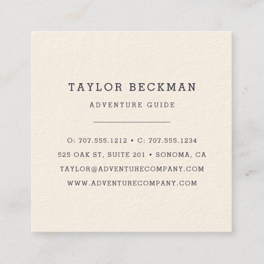 冬林 スクエア名刺 (裏面)