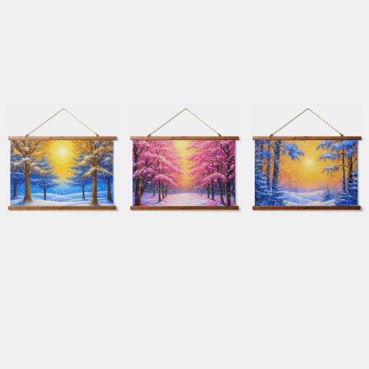 冬林 吊り下げ型タペストリー (トリプル)