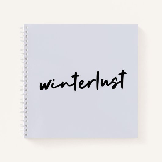 冬枯れ |冬のミニマルモダンリストクリスマス ノートブック (正面)