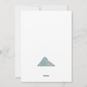 冬格言ホリデー空白のカード シーズンカード (裏面)