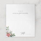 冬植物学フローラ結婚ズ プレイスカード (外部開封)