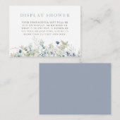 冬植物学ブライダルシャワー エンクロージャーカード (正面/裏面)