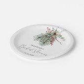 冬植物学 ペーパープレート (アングル)