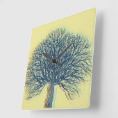 冬樹 スクエア壁時計 (傾斜)