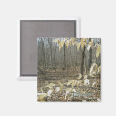 冬樺の木磁石 マグネット (正面/裏面)