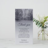 冬橋|悔やみや弔慰は感謝していしています サンキューカード (スタンド正面)