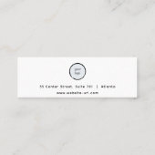 冬水カラーシーンスタッドイヤリング表示 スキニー名刺 (裏面)