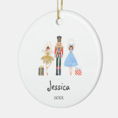 冬水カラーネットクラッカーオーナメント セラミックオーナメント (左)