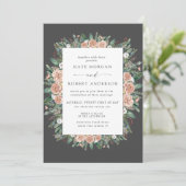 冬水カラーフローラ結婚式招待状 (スタンド正面)