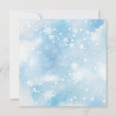 冬水カラーホリデークッキー交換ベビー翔 招待状 (裏面)