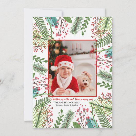 冬水カラーホリデーフォトカード シーズンカード (正面)