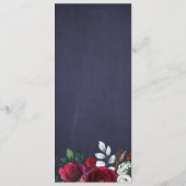 冬水彩植物海軍結婚のメニュー メニュー (裏面)