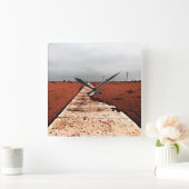 冬海 スクエア壁時計 (ホーム)