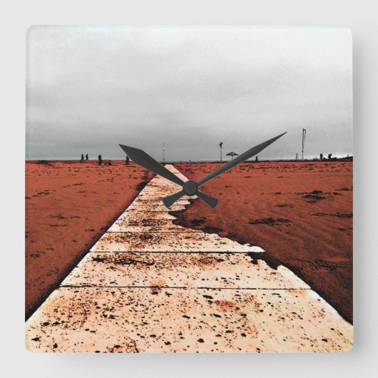 冬海 スクエア壁時計 (正面)