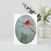 冬深紅色 ポストカード (スタンド正面)