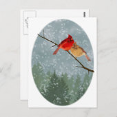 冬深紅色 ポストカード (正面/裏面)