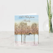 冬湖 ノートカード (正面)