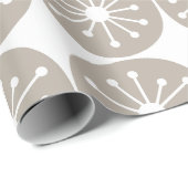 冬灰色モダンの世紀中原点 ラッピングペーパー (ロールコーナー)