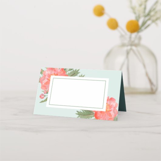 冬牡丹 プレイスカード (正面)