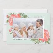 冬牡丹 |ホリデーフォトカード シーズンカード (正面)