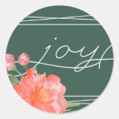 冬牡丹 |ホリデー・ジョイ ラウンドシール (正面)