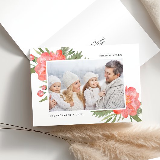 冬牡丹 |写真折り畳み シーズンカード