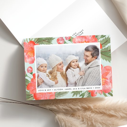 冬牡丹 |写真折り畳み シーズンカード