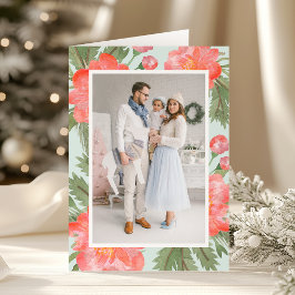 冬牡丹 |写真折り畳み シーズンカード