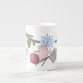 冬物の骨の中国マグカップ ボーンチャイナマグカップ (正面)