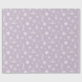 冬物ラッピング紙 – ほこり+雪 ラッピングペーパー (フラット)