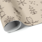 冬物ラッピング紙- Dove + Earth ラッピングペーパー (ロールコーナー)