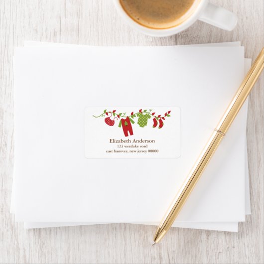 冬物干し住所 シール (インサイチュ)