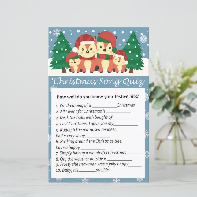 冬狐クリスマスソングのクイズゲーム (スタンド正面)