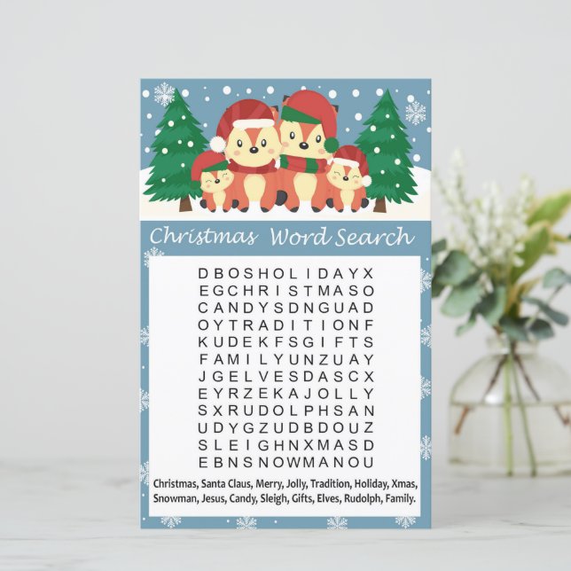 冬狐クリスマスワード検索ゲーム (スタンド正面)
