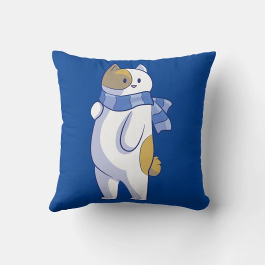 冬猫枕 クッション (裏面)