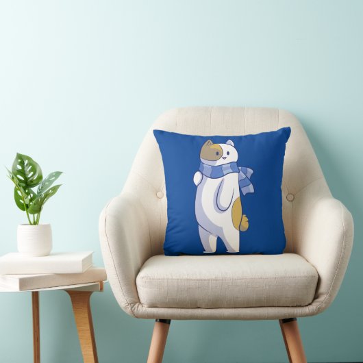 冬猫枕 クッション (椅子)