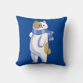 冬猫枕 クッション (正面)