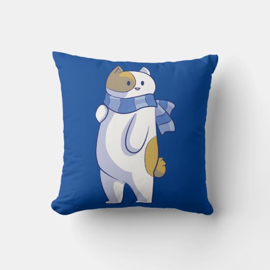 冬猫枕 クッション (正面)